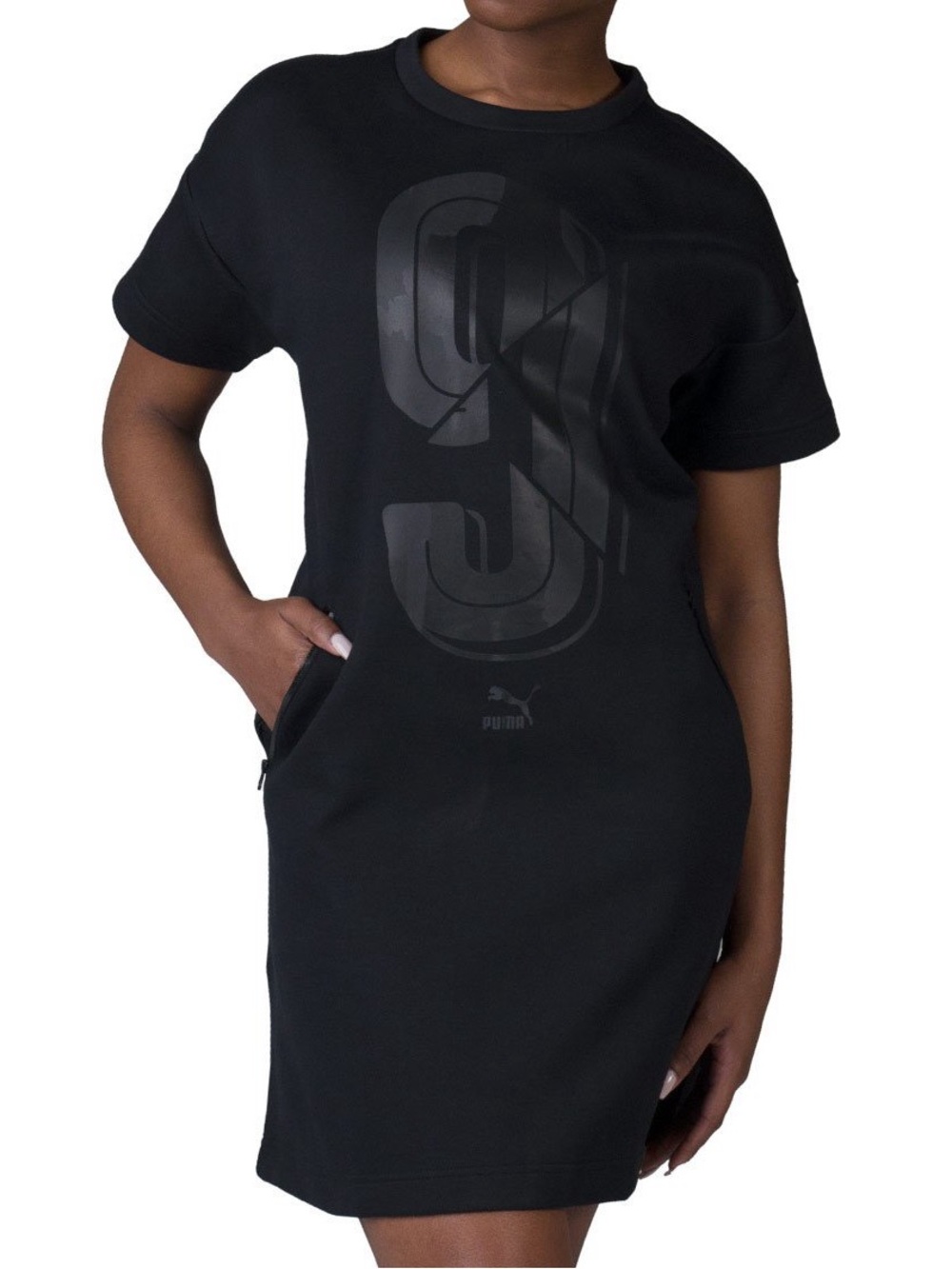 PUMA TOMMIE SMITH #9 SHORT SLEEVE SWEATSHIRT MINI DRESS